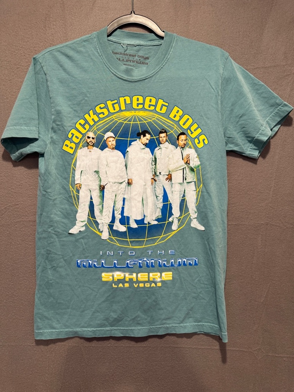 Backstreet Boys Teal Graphic Short Sleeve Tee